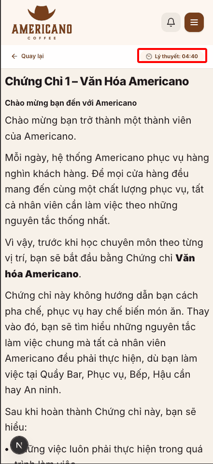 Bước 6 - Đọc lý thuyết